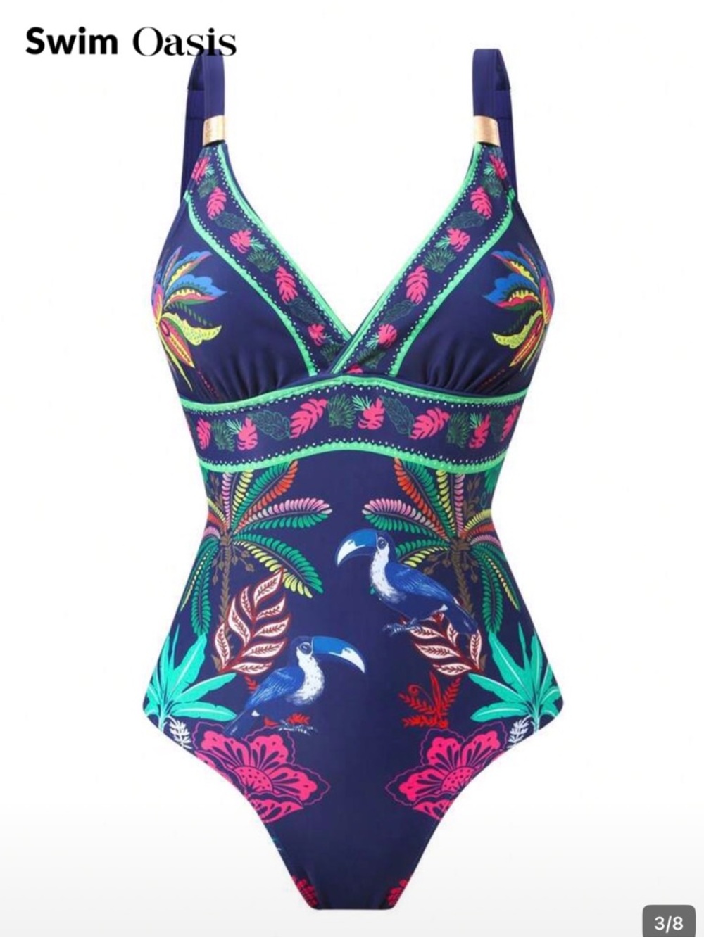Women’s swimsuit with mesh pants - 2 pcs - Picture 3 of 6